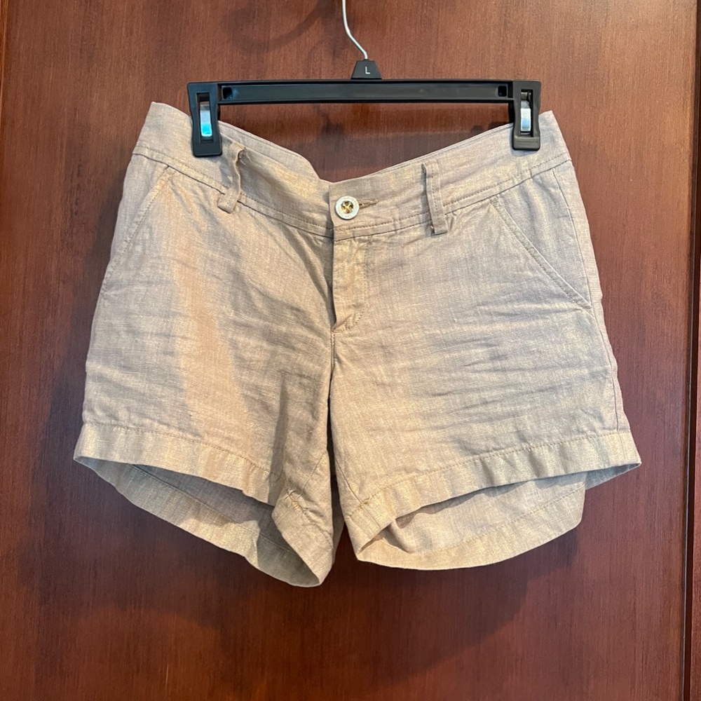 Lilly Pulitzer Gold Metallic Callahan Shorts